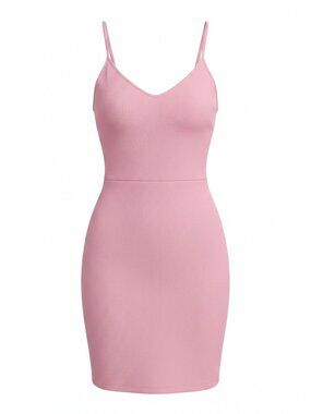 Sunday Best Aritzia Tank Dress Ribbed Bubble Gum Pink Size Medium